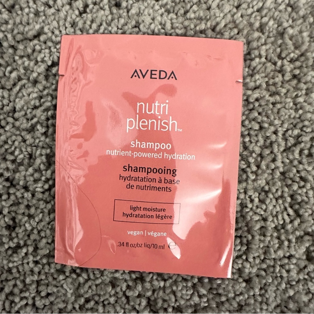 NEW Aveda Nutriplenish shampoo light moisture sample .34 fl oz